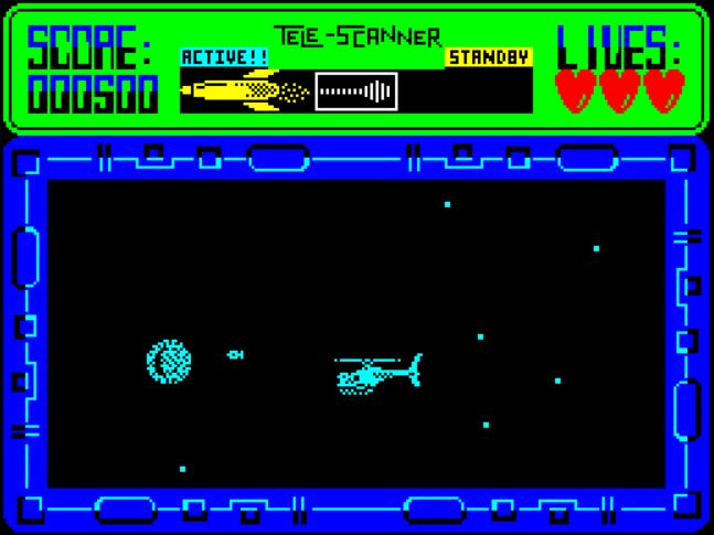Airwolf II - ZX Spectrum game screenshot (1987) by Elite